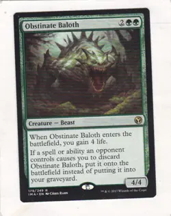 Magic: MTG: Iconic Masters: Foil: Obstinate Baloth - Image 1
