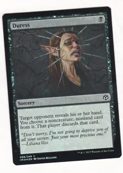 MTG: Iconic Masters: Foil: Duress - Image 1