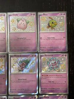 Pokemon TCG Paldean Fates Psychic Baby Shiny | 15 Card Lot NM | Lot #4 - Image 3