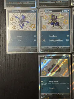 Pokemon TCG Paldean Fates Metal/Dark Baby Shiny | 14 Card Lot NM | Lot #6 - Image 4