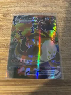 Pokemon TCG Charizard VMAX Card Rainbow Rare Holo 330 HP SWSH Promo - Image 1