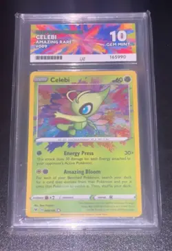 Pokemon TCG Celebi Vivid Voltage 009/185 Holo Amazing Rare ACE 10 [Perf Subs!] - Image 1
