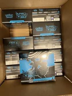 Lot 10 Sealed Pokemon Black Bolt Elite Trainer Box ETB Factory Sealed (Case) - Image 1