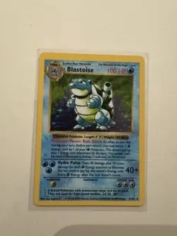Pokemon Cards: Base Set Shadowless Rare Holo: Blastoise 2/102 (NM) - Image 2