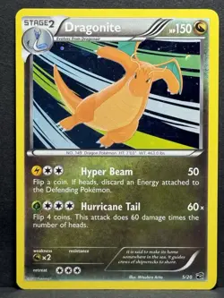 Pokemon TCG Dragonite Dragon Vault 5/20 Holo Cosmos Holo Rare LP - Image 1