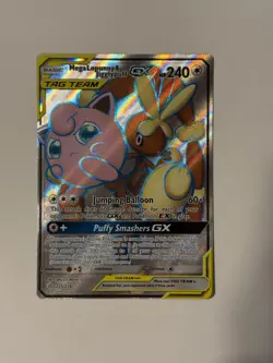 Pokemon TCG Mega Lopunny Jigglypuff GX 225/236 Sun&Moon Cosmic Eclipse - NM! - Image 1