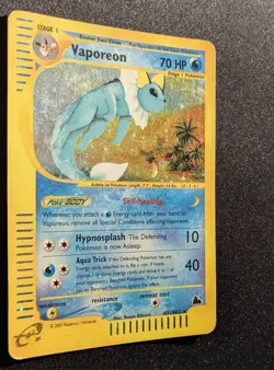 Pokemon SKYRIDGE - #H31/H32 Vaporeon - Holo - ENG - SWIRL - Image 4