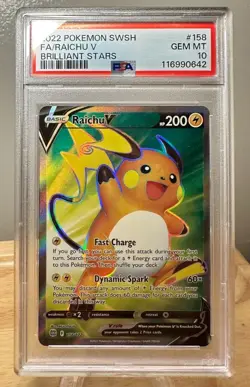 Pokemon PSA 10 Set, Lugia Vstar #202, Spearow #62, Raichu V #158 - Image 1