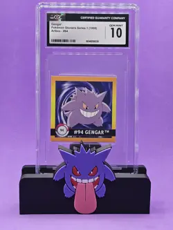 1999 Pokemon Sticker Series Gengar Artbox #94 CGC 10 GEM MINT - Image 1