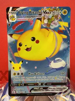 Pokemon TCG Flying Pikachu VMAX 007/025 Celebrations Full Art Ultra Rare Holo - Image 1