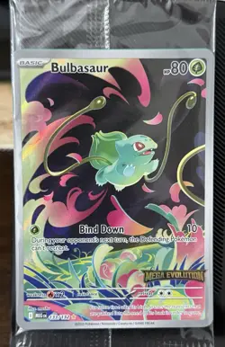 Pokemon TCG Bulbasaur 133/132 Mega Evolutions IR Stamped Promo English NM/M - Image 1