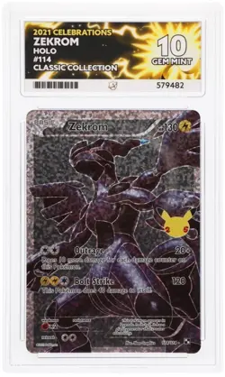 Pokemon Zekrom 114/114 Celebrations ACE Graded Gem Mint 10 PERFECT SUBGRADES 💎 - Image 4