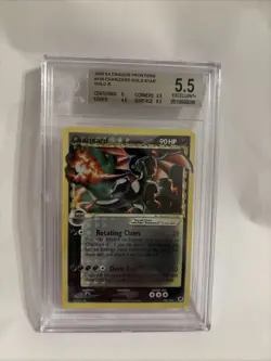 2006 Pokemon EX Dragon Frontiers Charizard Gold Star 100/101 Rare Holo - Image 1