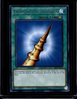 Yugioh! Horn of the Unicorn - SRL-EN054 - Rare - Unlimited 25th Anniversary Edit - Image 1