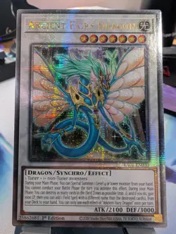 YuGiOh! Ancient Fairy Dragon RA01-EN030 Quarter Century Rare 1st Ed - Image 1