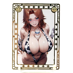 Goddess Story: Rangiku Matsumoto (Bleach) Spicy Metal Anime Waifu CCG Card - Image 2