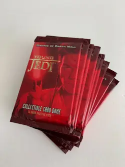 STAR WARS CCG YOUNG JEDI MENACE OF DARTH MAUL, 11 CARD BOOSTER PACKS X 9. - Image 2