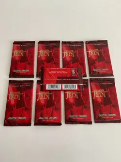 STAR WARS CCG YOUNG JEDI MENACE OF DARTH MAUL, 11 CARD BOOSTER PACKS X 9. - Image 4