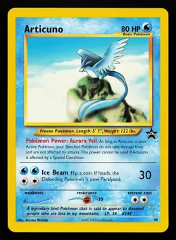 Articuno 48 WOTC Black Star Promo Pokemon Card - Image 1