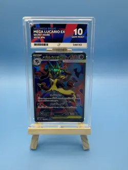 ACE 10 Mega Lucario ex 078/063 SR Japanese Pokemon Card Mega Brave GEM MINT - Image 1