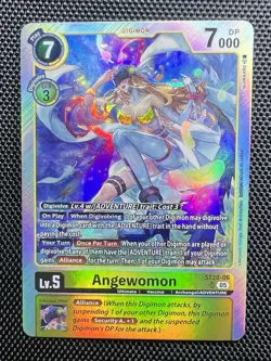 Angewomon Foil ST20-06 Digimon TCG Card NM Condition - Image 1