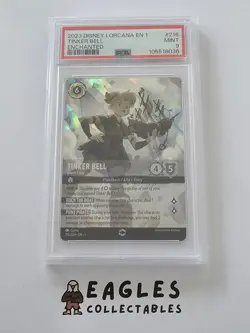 Tinker Bell Giant Fairy PSA 9 MINT - Enchanted Rare 216/204 Disney Lorcana Card - Image 1