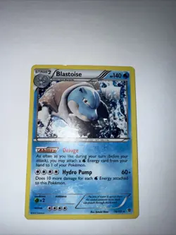 Pokemon TCG Blastoise Holo Rare Card 16/101 Plasma Blast Cosmos LP - Image 1
