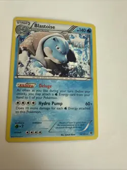 Pokemon TCG Blastoise Holo Rare Card 16/101 Plasma Blast Cosmos LP - Image 2