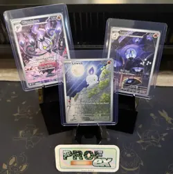 Pokemon TCG Illustration Rare Holo 3 Card Lot Litwick Lampent Chandelure NM - Image 1
