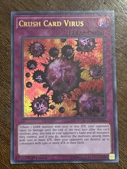 Crush Card Virus (Version 1) LCKC-EN046 1st Edition Ultra Rare LP - Image 1