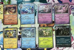 Pokemon TCG Prismatic Evolutions Costco Mini Tin COSMOS Promo Cards Set Of 8 NM - Image 1
