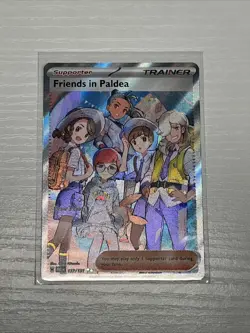 Pokemon TCG Trainer Friends in Paldea Ultra Rare Holo Card 137/131 Prismatic - Image 1