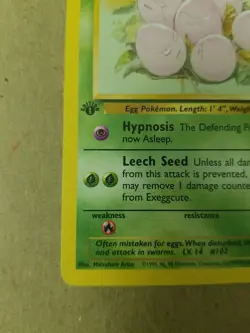 Exeggcute 52/64 - 1st Edition - Jungle Set - VINTAGE WOTC Pokemon Card - LP - Image 5