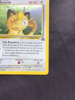 Pokemon Cards: Wizards Black Star Promo: Meowth 10 - Image 5