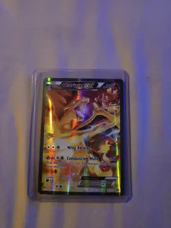 Pokemon TCG Charizard EX XY121 Black Star Promo Full Art Holo Card 2016 - Image 1