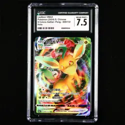 CGC NEAR MINT+ 7.5 Nintendo 2024 Pokemon PTCG CHN. card- Leafeon VMAX - Image 1