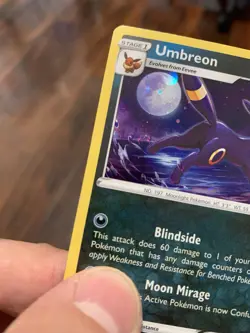 Pokemon Card - Umbreon SWSH129 Promo Card Cosmos Holo Evolving Skies Promo Swirl - Image 2