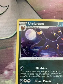 Pokemon Card - Umbreon SWSH129 Promo Card Cosmos Holo Evolving Skies Promo Swirl - Image 3