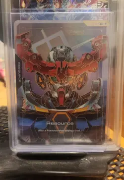 Gundam TCG Card Game Dual Impact Foil Resource GD02 R-015 C++ GQuuuuuuX Gundam - Image 1