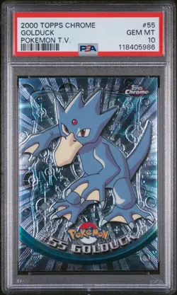 PSA 10 Golduck #55 Topps Chrome Holo Pokemon T.V. Card 2000 - Gem Mint - Image 1