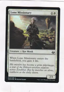 MTG: Modern Masters 2017: FOIL: Lone Missionary - Image 1