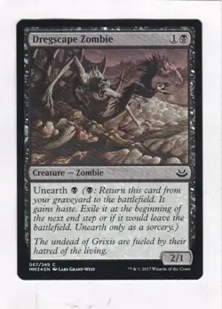 MTG: Modern Masters 2017: FOIL: Dregscape Zombie - Image 1