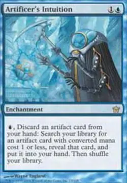 1x Artificer's Intuition Moderate Play MTG Magic - Kid Icarus - - Image 1