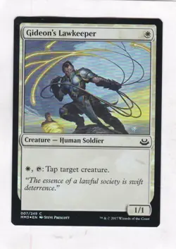 MTG: Modern Masters 2017: FOIL: Gideon's Lawkeeper - Image 1