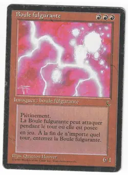 ►Magic-Style◄ MTG - Ball Lightning - French Renaissance FBB - Poor - Image 1