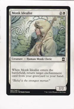 MTG: Eternal Masters: Monk Idealist **FOIL** - Image 1