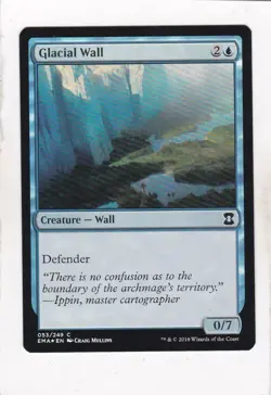 MTG: Eternal Masters: Glacial Wall **FOIL** - Image 1