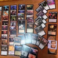 Whole COMMANDER Magic Deck MTG - Spooky Evil Scary VAMPIRES Rares Black & Red - Image 2