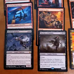 Whole COMMANDER Magic Deck MTG - Spooky Evil Scary VAMPIRES Rares Black & Red - Image 5