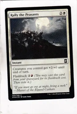 MTG: Eternal Masters: Rally the Peasants **FOIL** - Image 1